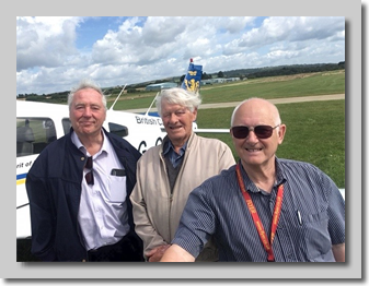 Guy, Roy and Pilot Richard Heywood